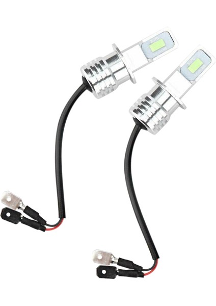 2 Adet H3 Led Sis Lambası Ampul Dönüşüm Kiti Süper Parlak Mavi Drl Lambası 8000K 110W (Yurt Dışından)
