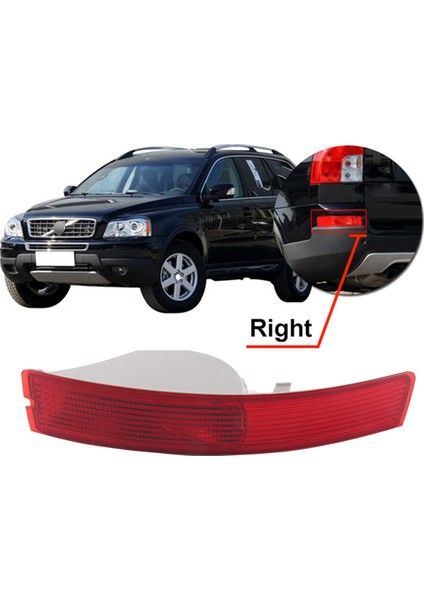 Volvo Xc90 2007-2014 Için Arka Tampon Işık Kuyruk Reflektör Sis Lambası Ampul Olmadan Sağ 31111185 (Yurt Dışından)
