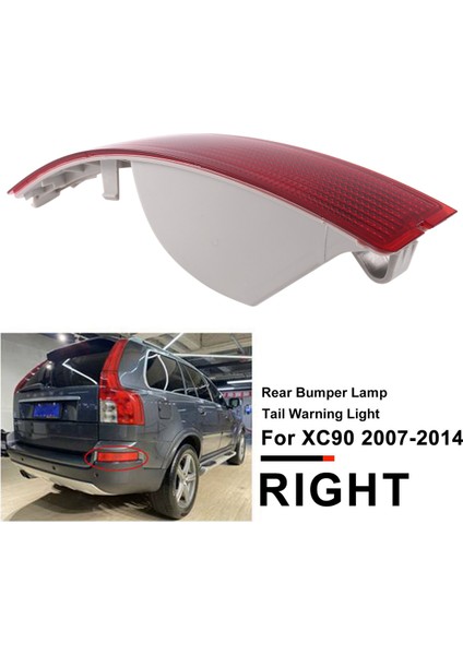 Volvo Xc90 2007-2014 Için Arka Tampon Işık Kuyruk Reflektör Sis Lambası Ampul Olmadan Sağ 31111185 (Yurt Dışından)