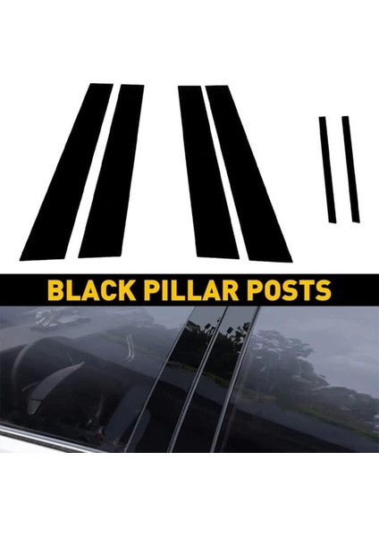 Araba Ayağı Mesajları Kapı Pencere Trim Kalıplama Dodge Charger 2011-2021 Anti Scratch Çıkartmalar Aksesuarları Siyah (Yurt Dışından)