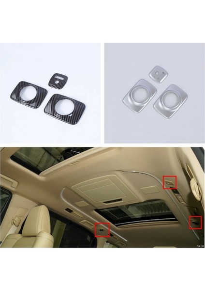 Araba Orta Sıra Çatı Hava Çıkış Çerçevesi Dekoratif Aksesuarları Toyota Alphard 2016-2019 Için Gümüş (Yurt Dışından) fırsatları