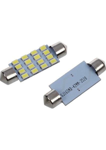 10X 42Mm 3528 Smd 16 Led Iç Festoon Ampul Lambası (Yurt Dışından)