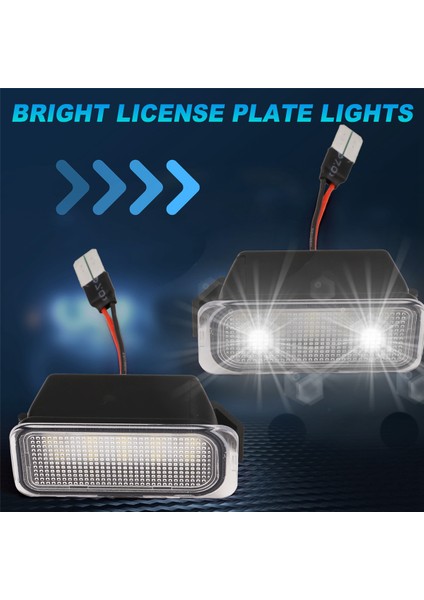 Ford Fiesta Ja8 Focus Da3 5D Dyb S-Max Için Plaka Lambası Led Numara Sinyal Lambası 6M2Z13550A 6M2A13550Aa (Yurt Dışından)