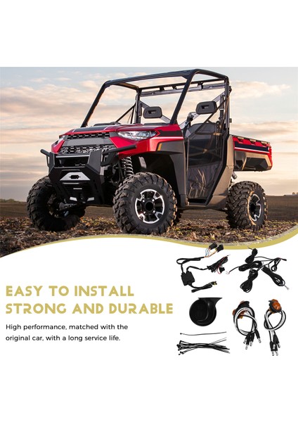 Utv Dönüş Sinyal Takımı,Utv Atv Sokak Yasaları Dönüş Sinyalleri, 110D Korna, Tak Ve Çalıştır Sinyal Lambası Takımı,Korna Dönüş Sinyali (Yurt Dışından)