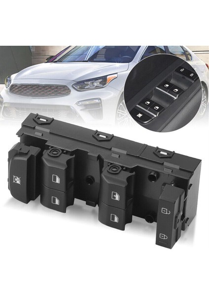 Ön Sol Sürücü Tarafı Kapı Elektrikli Cam Anahtarı Kia Forte 2019 2020 2021 Için Uygun (Yurt Dışından)