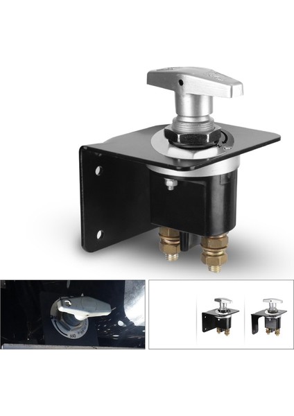 12V Akü Anahtarı Ağır Hizmet Akü Devre Kesici Ayırıcı Izolatör Anahtar Deliği İle Rv Camperize A (Yurt Dışından)