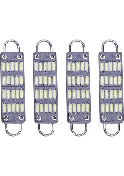 Ampul 44Mm Parlak Beyaz Festoon Led Ampul, 20 Smd Sert Döngü 1.73 Inç Iç Dome Harita Led Işıklar 561 562 567 564, 4'Lü Paket (Yurt Dışından)