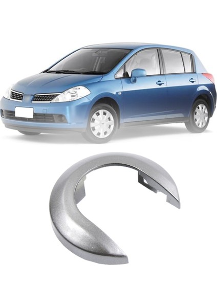 Adet Araba Iç Kapı Kolu Kapağı Kolu Rozeti Nissan Tiida 2005-2010 1.6 Lıvına Nv200 Geniss Gümüş Gri (Yurt Dışından)