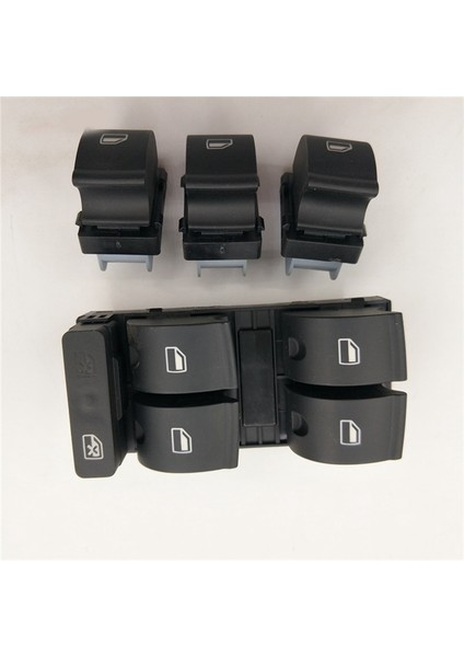 1 Takım Elektrikli Cam Kaldırma Kontrol Anahtarı Düğmesi 8Ed959851 / 8Ed959855 Audi A4 B6 B7 Sedan 2005-2008 Için (Yurt Dışından)