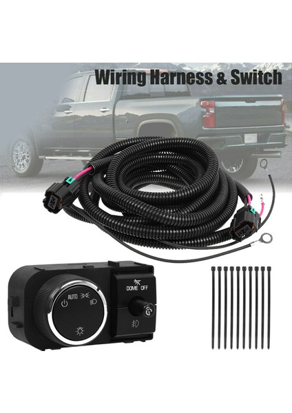 25858705 07-14 Chevy Silverado 07-13 Gmc Sierra Için Araba Sis Lambası Kablo Demeti Ve Anahtarı (Yurt Dışından) fırsatları