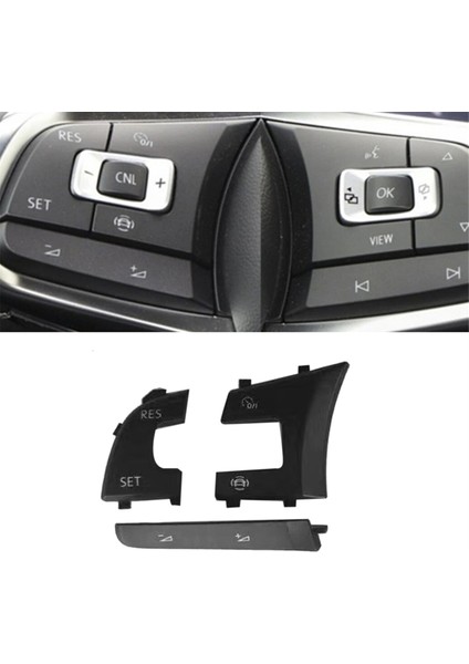 5G0959442 Araba Direksiyon Simidi Sol Çok Işlevli Düğme Kılıfı Vw Tiguan Golf 7 7.5 Jetta Arteon Troc R-Line Gtı Glı (Yurt Dışından)