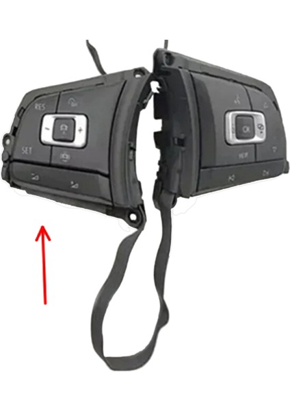 5G0959442 Araba Direksiyon Simidi Sol Çok Işlevli Düğme Kılıfı Vw Tiguan Golf 7 7.5 Jetta Arteon Troc R-Line Gtı Glı (Yurt Dışından)