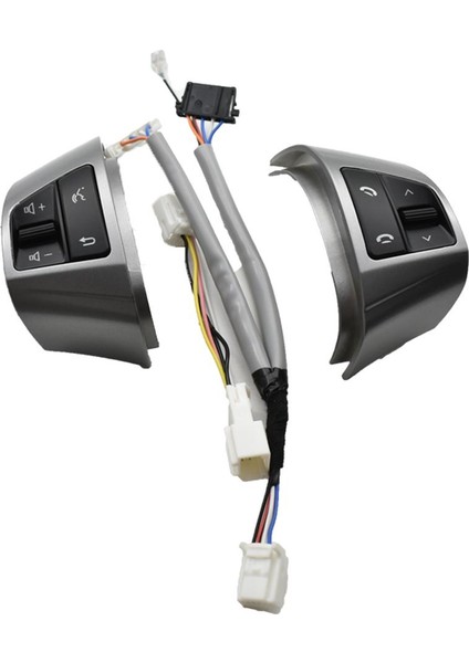 Hyundai Elantra Hd 2008-2016 Çok Fonksiyonlu Direksiyon Kontrol Düğmesi Anahtarı Ses Kontrolü Gümüş 8 Tuş (Yurt Dışından)