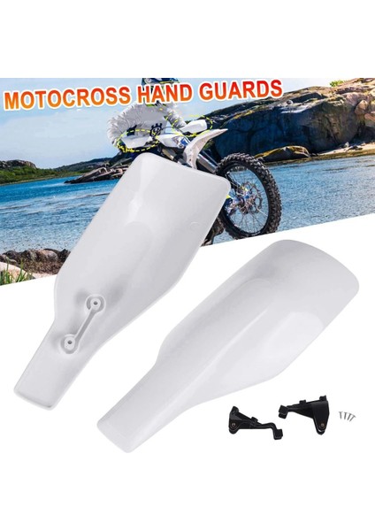 Motocross Handguard Motosiklet El Koruması Koruyucu Beyaz Husqvarna Tx Fc Fe Te Tc Fx 125/250/300/350/450/501/501S (Yurt Dışından) fiyatları