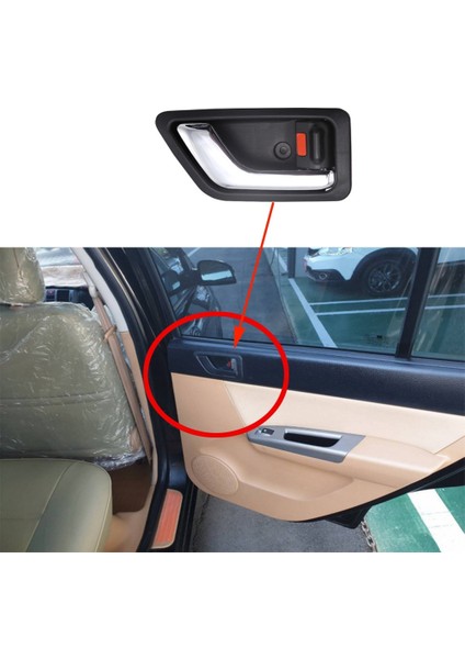 2 Adet / Takım Lhd Rhd Iç Kol Dayama Kapı Kolu Paneli Kapak Trimi Hyundai Getz/Click/Tb 02-09 Dodge Brisa Inokom Getz (Yurt Dışından)