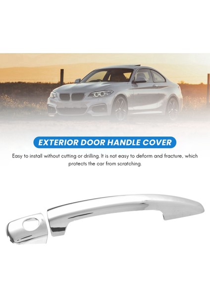 Citroen C4 C4 Picasso C6 Peugeot 207 308 407 Krom Kapı Kolu Kapak Trim (Yurt Dışından)