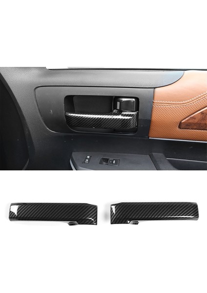 2 Adet Karbon Fiber Araba Iç Kapı Kolu Trim Çekme Tutma Paneli Kolu Kapağı Toyota Fj Cruiser 2007-2014 Için (Yurt Dışından)