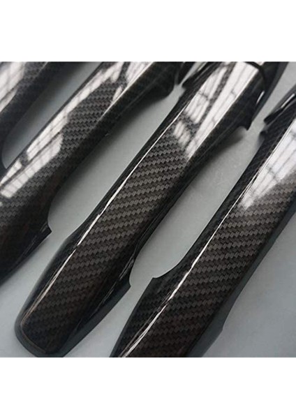 Honda Civic 2006-2011 Ve Pilot 2009-2015 Için Dış Kapı Kolu Kapak Seti Karbon Fiber Stil Dış Dekorasyon (Yurt Dışından)