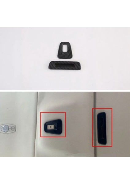 Karbon Fiber Abs Araba Üstü Tavan Pencere Kolu Çerçeve Kapağı Döşeme Ford Transit 2017 Ford Tourneo Custom 2016 Için Uygun (Yurt Dışından)