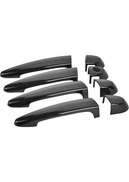 Karbon Fiber Dış Dış Kapı Kulp Kılıfı Trim -Bmw 1 2 3 4 Serisi E87 E90 E91 E92 E93 F30 X1 X3 X4 X5 X6 Lhd (Yurt Dışından)