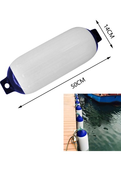 Şişme Bot Çamurluk Pvc Tekne Çapa Tampon Deniz Tekne Çamurluk Tekne, Yelkenli, Cuddy Vb (5.5X20 Inç) (Yurt Dışından)