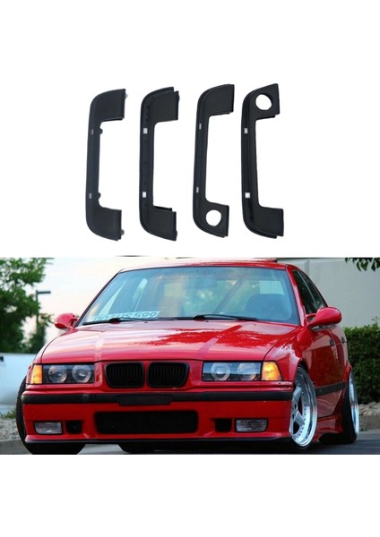 51218122441 51218122442 4 Adet Araba Ön Ve Arka Kapı Kolu Kapağı Contalı-Bmw E36 E34 E32 Z3 3 5 7 Serisi (Yurt Dışından)