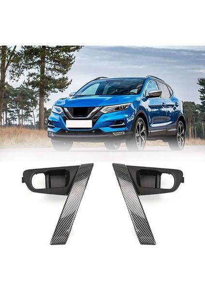 Araba Karbon Fiber Iç Kapı Kolları Taban Iç Kapı Kolu Kapağı Trimi Nissan Qashqai J10 2007-2015 Sağ (Yurt Dışından)