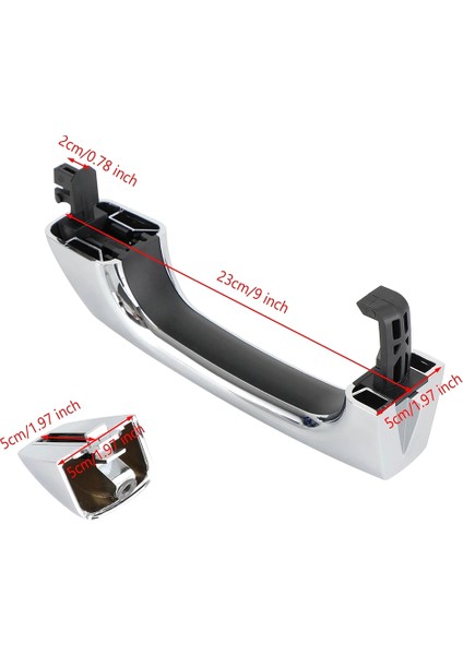 Hummer H3 2006-2010 Için Dış Dış Kapı Kolu W/ Kapak Krom Ön Arka 1253074667 (Yurt Dışından)