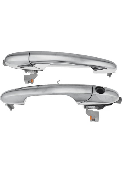 Çift Araba Ön Dış Dış Krom Kapı Kolu Çekme 735592012 Fiat 500 2007-2019 735451694 735485872 Rhd (Yurt Dışından)
