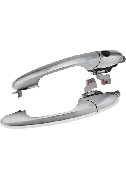 Çift Araba Ön Dış Dış Krom Kapı Kolu Çekme 735592012 Fiat 500 2007-2019 735451694 735485872 Rhd (Yurt Dışından)
