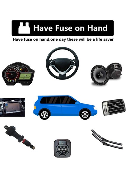 100 Adet Araba Kamyon Standart Sigorta (2A 3A 5A 7.5A 10A 15A 20A 25A 30A 35A) Çeşitli Sigorta Seti, Yedek Araba Rv Kamyon Suv (Yurt Dışından)