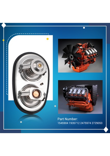 Scania Lpgrts Serisi Dc9 Dc13 Kamyon Için Conta İle Kamyon Soğutma Termostatı 1545904 1935712 (Yurt Dışından)