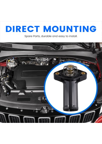 Jeep Wrangler Jk 2007-2011 Için 3.8L İle Yepyeni Termostat Ve Muhafaza 4666149Aa (Yurt Dışından)