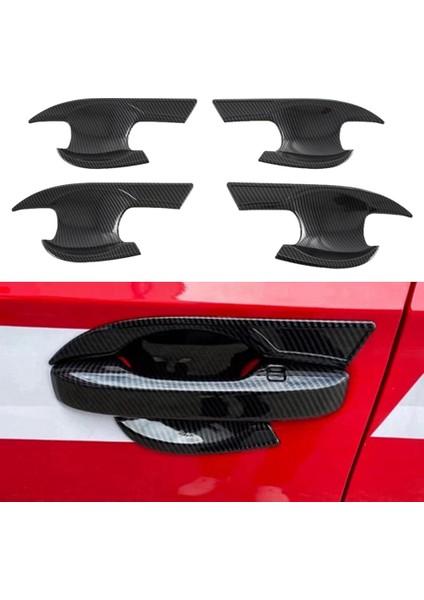 Araba Kapı Kase Kapağı Kapı Kolu Krom Çerçeve Trim Kapı Kolu Honda Civic 11Th Nesil 2021-2022 Için (Yurt Dışından)