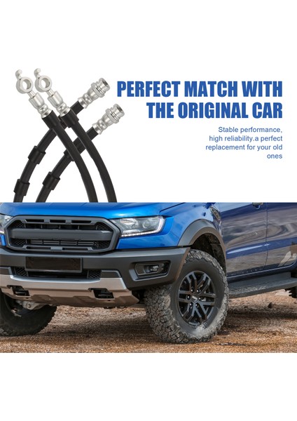 Çift Araba Fren Hortumu Kablosu Ab31-2078-Bc/Ab31-2078-De Ford Ranger 2018-2021 Fren Sistemi Borusu Ab312078Bc/Ab312078De (Yurt Dışından)
