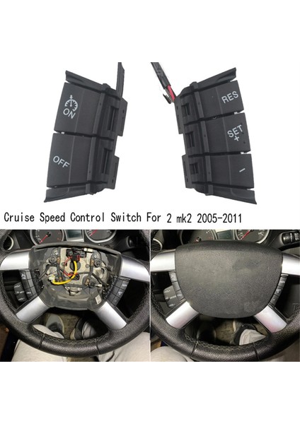 Ford Focus 2 Mk2 2005-2011 Direksiyon Simidi Anahtarı Düğmesi Için Araba Anahtarı Seyir Hızı Kontrol Anahtarı (Yurt Dışından)