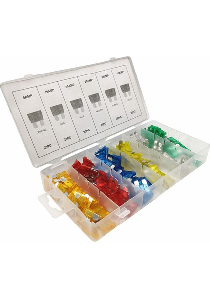 120 Adet Sigorta Araba Kiti Çeşitli Otomobil Kamyon Standart Bıçak Sigorta Çeşitliliği 5A 10A 15A 20A 25A 30A Otomotiv Sigortası (Yurt Dışından) fırsatları