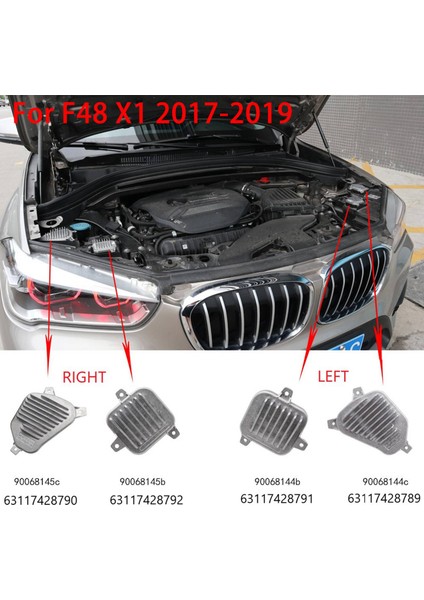 Sol Taraf -Bmw X1 F48 2017-2019 Led Drl Far Gündüz Farı Kontrol Modülü 63117428791 (Yurt Dışından)