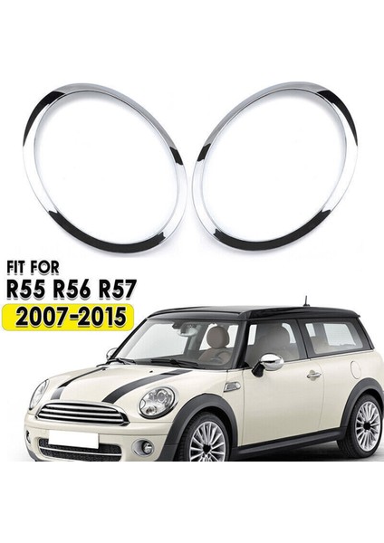 2014-2019 Mını Cooper S F55 F56 F57 Için Sol Krom Far Trim Halkası Dekor (Yurt Dışından)