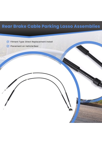 Ford Focus 2005-2011 3M51-2A603-Ab 3M512A603Dc Arka Park Acil Fren Kabloları Lasso Grubu 3M51-2A603-Bp (Yurt Dışından)