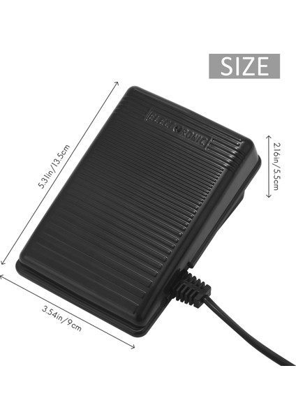 Ev Dikiş Makinesi Ayak Kontrol Pedalı Güç Kablosu Pedal Kontrolü Ab Tak 200-240V Siyah (Yurt Dışından)