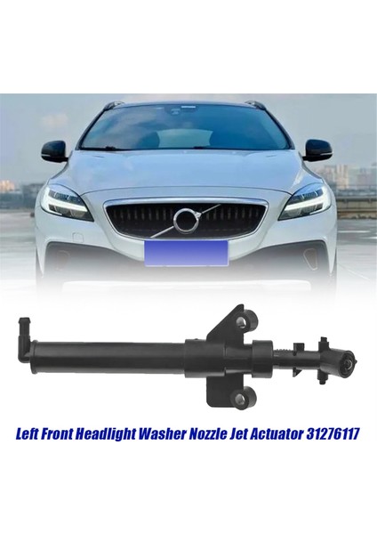 Sol Ön Far Yıkama Memesi 31276117 Volvo V40 Cross Country 13-2019 Araba Kafa Işık Lambası Jet Aktüatör Memesi (Yurt Dışından)