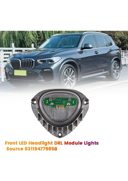 Araba Ön Led Far Drl Modülü 63119477985B Bmw X5 G05 F95 X6 G06 F96 2019-2022 Gündüz Sürüş Farları Kaynak (Yurt Dışından)