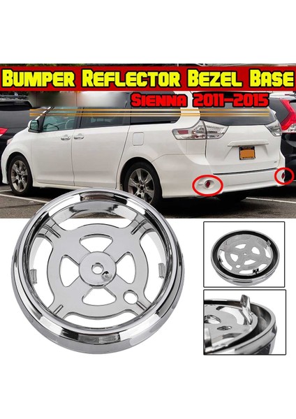 1 Adet 52752080102 Toyota Sienna 2011 2012 2013 2014 2015 Için Araba Arka Tampon Reflektör Çerçeve Taban Kapağı (Yurt Dışından)