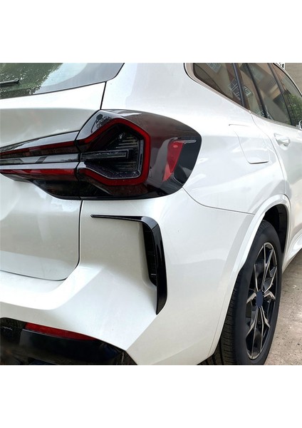 Araba Parlak Siyah Arka Tampon Ayırıcı Spoiler Arka Kanatlı Hava Menfezi Trimi Bmw X3 G01 Lcı M Sport 2022-2023 (Yurt Dışından)