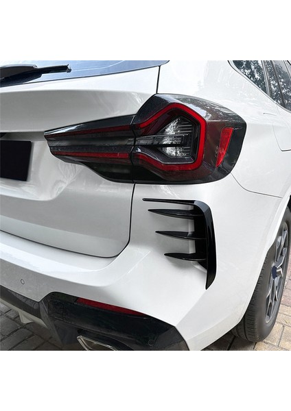 Araba Parlak Siyah Arka Tampon Ayırıcı Spoiler Arka Kanatlı Hava Menfezi Trimi Bmw X3 G01 Lcı M Sport 2022-2023 (Yurt Dışından)