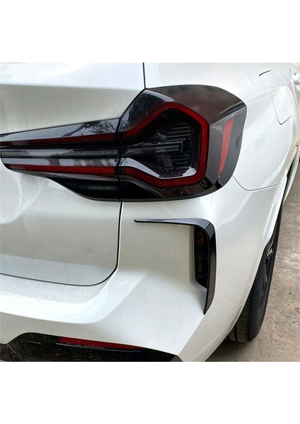 Araba Parlak Siyah Arka Tampon Ayırıcı Spoiler Arka Kanatlı Hava Menfezi Trimi Bmw X3 G01 Lcı M Sport 2022-2023 (Yurt Dışından)