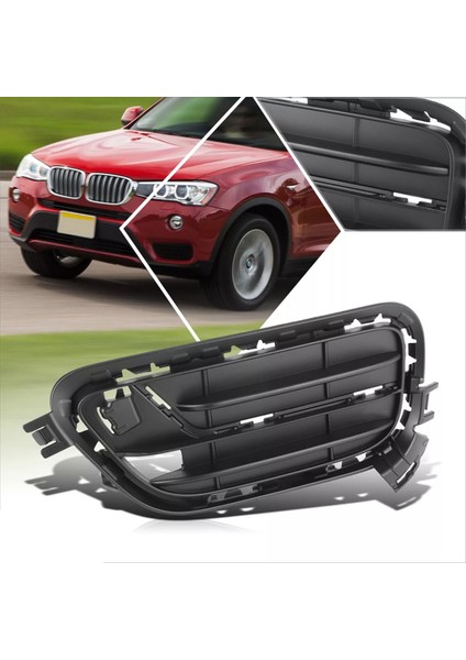 1 Çift Araba Ön Tampon Izgara Çerçevesi Bmw X3 2015-2017 51117347945/51117347946 Alt Izgara Trim Kapak Çerçevesi (Yurt Dışından)