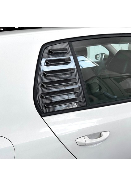 Araba Karbon Fiber Arka Camlar Üçgen Panjur Kapağı Çıkartmalar Vw Golf 6 Için Mk6 2008-2012 Araba Styling Kapak (Yurt Dışından)