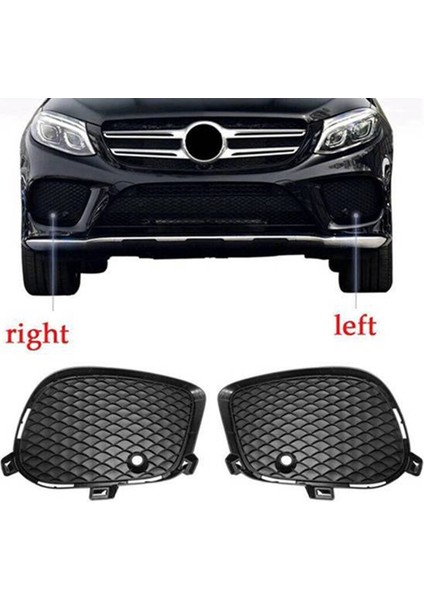 Mercedes-Benz Gle Gls Class W166 2016-2018 Için Araba Sol Ön Tampon Sis Farı Izgarası Kapağı 2928855322 (Yurt Dışından)
